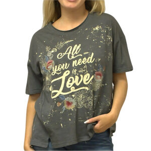 222. NWT WOMENS KYLA SEO S (FIT XL) DETAIL TOP